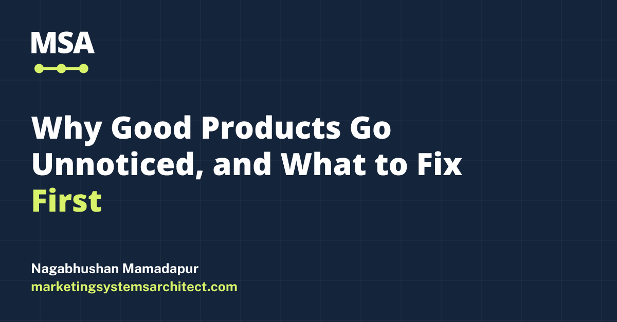 Why Good Products Go Unnoticed, and What to Fix First